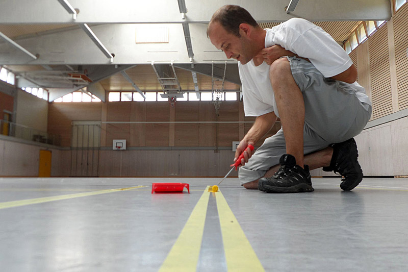 Badminton linienziehen