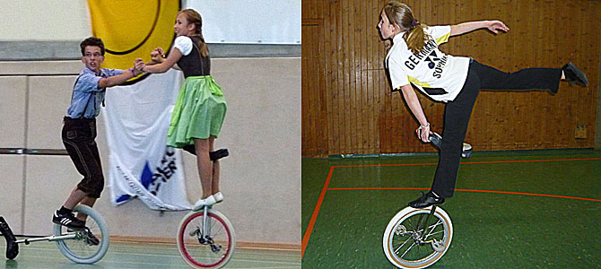 Einrad-Trick-Training mit Top-Fahrerin Sophia Plininger Alle Einradfahrer dürfen am Samstag 24.05. in Ellingen mitmachen!