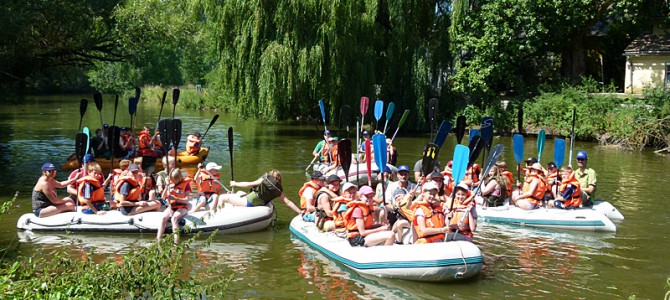 Paddelspaß auf der Altmühl: Kinder-Bootsfahrt des UFC Ellingen vom 18.07. – 19.07.2015