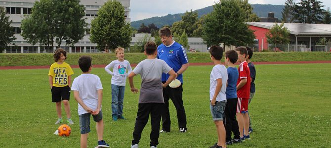 Die Soccergirls am Projekttag im Gymnasium Weißenburg