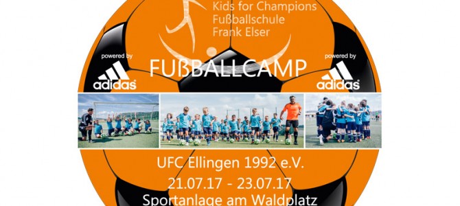 Die Fußballschule Kids für Champions mit dem ehem. Bundesligaprofi Frank Elser kommt vom 21. – 23. Juli zum UFC Ellingen!