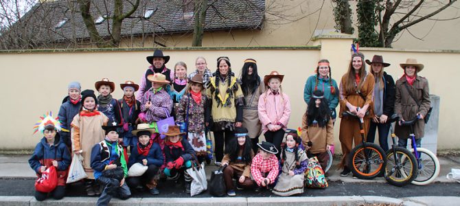 UFC Ellingen Fußgruppe beim Öllinger Faschingszug