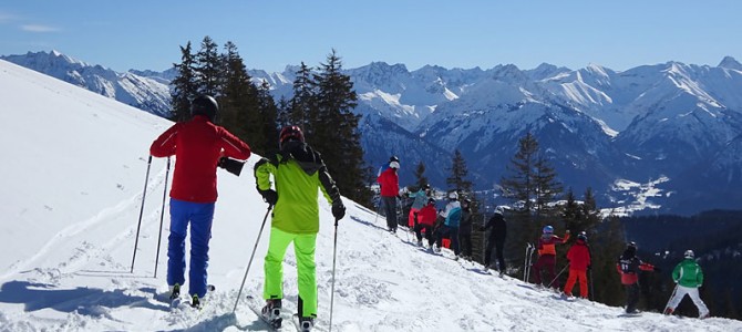 Skifahren in Grasgehren, die zweite