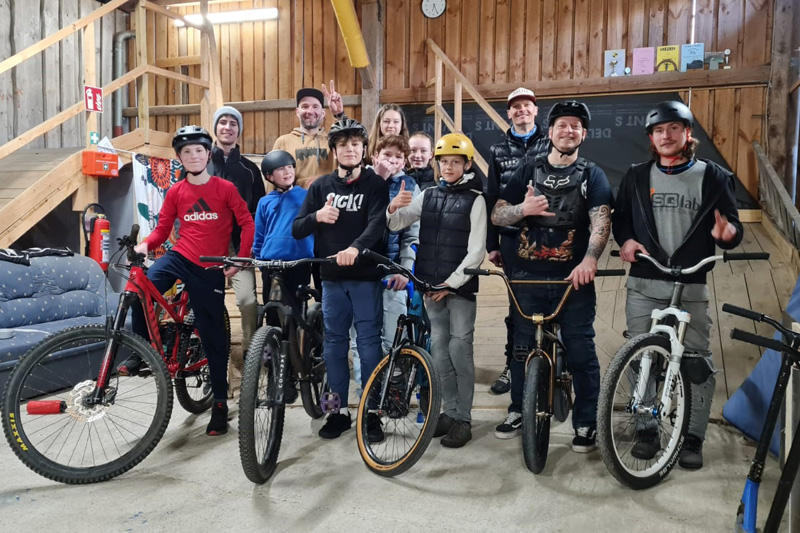 Abschlusstraining in der UFC-Bikehalle